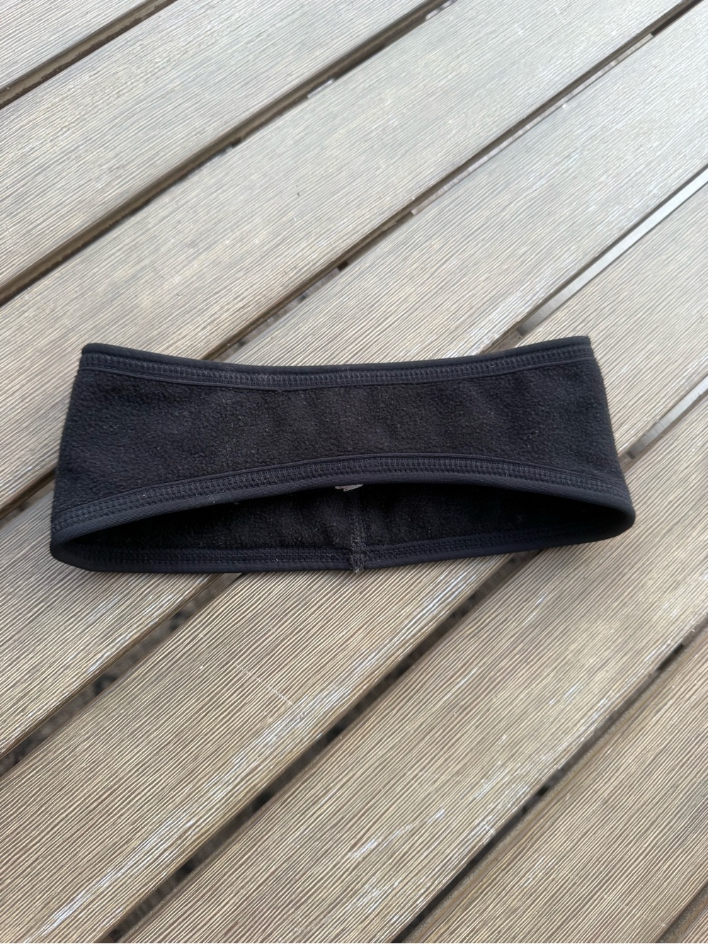 L.L.Bean Black Fleece Ear Warmer Headband Made in USA